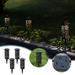 New Years Decorations 2024 Bright Solar Lights 4 Pack Color Changing+Warm White LED Solar Lights Outdoor IP67 Waterproof Solar Lights Solar Powered Garden Lights For Walkway Sales