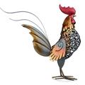QIIBURR Flower Tin Rooster Garden Courtyard Decoration Wrought Iron Big Rooster Ornaments Creative Golden Rooster Crafts
