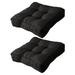 Indoor and outdoor chair cushions/Floor cushions Square chair cushions comfortable and soft office chair cushions - black