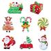 NUOBESTY 8pcs Christmas Yard Signs Merry Christmas Decorations Outdoor Christmas Lawn Decor with Stakes for Home Party