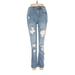 Almost Famous Jeans - Mid/Reg Rise: Blue Bottoms - Women's Size 1