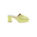Charles by Charles David Heels: Green Shoes - Women's Size 8 1/2