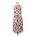 Ann Taylor LOFT Casual Dress Halter Sleeveless: Pink Dresses - Women's Size X-Small