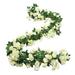 1 Piece 5.9 Foot False Rose Vine Artificial Flower Hanging Rose Ring Home Hotel Office Wedding Party Garden Arts And Crafts Decoration Red Rose Vine