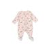 Carter's Short Sleeve Onesie: Pink Bottoms - Size 3 Month