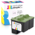 Compatible Lexmark 16 Black High Capacity Ink Cartridge Twin Pack (Cartridge People)