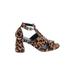 Topshop Sandals: Brown Leopard Print Shoes - Women's Size 36 - Open Toe