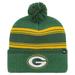 Men's '47 Green Bay Packers Fadeout Cuffed Knit Hat with Pom