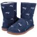 Women's Cuce Navy New England Patriots Allover Logo Boots