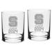 NC State Wolfpack Class of 2024 14oz. 2-Piece Classic Double Old-Fashioned Glass Set