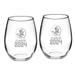 Florida State Seminoles Class of 2024 21oz. 2-Piece Stemless Wine Glass Set