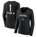 Women's Fanatics Branded Travis Etienne Jr Black Jacksonville Jaguars Team Wordmark Player Name & Number Long Sleeve V-Neck T-Shirt