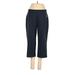 Lands' End Dress Pants - Mid/Reg Rise: Blue Bottoms - Women's Size Medium