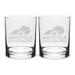 Maysville Community and Technical College 14oz. Two-Piece Classic Double Old-Fashioned Glass Set