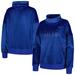 Women's DKNY Sport Royal New York Giants Deliliah Rhinestone Funnel Neck Pullover Sweatshirt