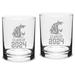 Washington State Cougars Class of 2024 14oz. 2-Piece Classic Double Old-Fashioned Glass Set