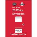 Postpak C6 Peel and Seal Manilla 80gsm 20 Envelopes Pack of 26 9730813