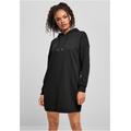 Shirtkleid URBAN CLASSICS "Urban Classics Damen Ladies Organic Oversized Terry Hoody Dress" Gr. S, US-Größen, schwarz (black) Damen Kleider Freizeitkleider