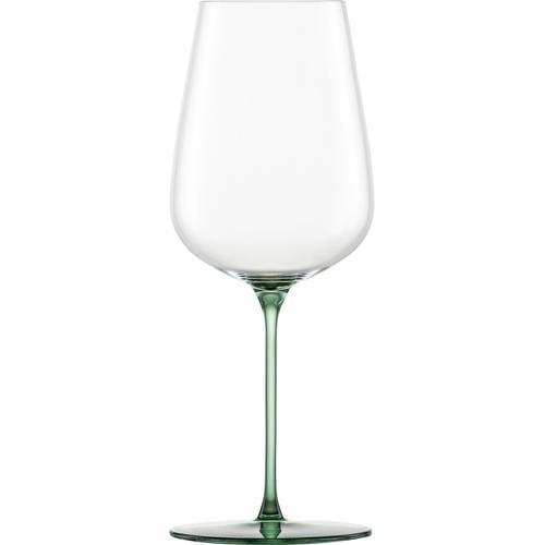 „Weinglas EISCH „“INSPIRE SENSISPLUS, Made in Germany““ Trinkgefäße Gr. Ø 9,1 cm x 23,7 cm, 580 ml, 2 tlg., grün Weingläser und Dekanter die Veredelung der Stiele erfolgt in Handarbeit, 2-teilig“