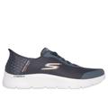 Skechers Men's Slip-ins: GO WALK Flex - Hands Up Sneaker | Size 9.5 | Gray | Textile/Synthetic | Vegan | Machine Washable