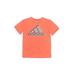 Adidas Active T-Shirt: Orange Sporting & Activewear - Kids Boy's Size Medium