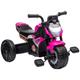 AIYAPLAY 3 in 1 Baby Trike, Tricycle, Balance Bike, Sliding Car, for ages 18-36 Months, 3-Wheel Motorcycle Design Ride On, Tricycle for Boys and Girls, with Headlights, Music, Horn - Pink