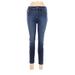 Joe's Jeans Jeggings - Low Rise Skinny Leg Boyfriend: Blue Bottoms - Women's Size 27 - Sandwash