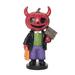 The Holiday Aisle® Kid w/ Devil Pumpkin Head Halloween Figure in Red | 3.35 H x 8.58 W x 4.92 D in | Wayfair 2774FBEBB0494D02A3C74278217C80DD