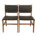 Red Barrel Studio® Bernita Unfinished Solid Back Side Chair in Black | 34 H x 19.75 W x 22 D in | Wayfair B166C44276B14EFF8CC20C31D61603CC