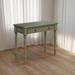 Canora Grey Sesar Rectangular Writing Desk. Wood in Brown/Green | 30.31 H x 39.37 W x 17.71 D in | Wayfair EC7AC5E6C0DB4E55B420ED2B999EA538