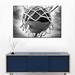 Hokku Designs BW Basketball - Wrapped Canvas Print Canvas in Black | 30 H x 45 W x 1.25 D in | Wayfair ED5DF07DC68044FD832D453E7D1B347A