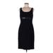 Tahari by ASL Casual Dress - Party Scoop Neck Sleeveless: Black Print Dresses - Women's Size 8