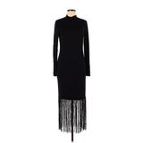 Shein Casual Dress - Sweater Dress Turtleneck Long Sleeve: Black Dresses - Women's Size 8
