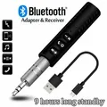 Adattatore Aux da 3,5 mm aggiornato Ricevitore audio wireless stereo Bluetooth 5.0 per cuffie cablate Chiamate e musica in vivavoce per auto