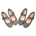 AP gemoetric print mary jane shoes kids girls autunno inverno fashion princess dressy flat shoes