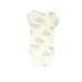 Onesies Short Sleeve Onesie: White Bottoms - Size 3-6 Month