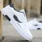 Men's Casual Skateboarding Shoes White Shoes Outdoors Leisure Sneakers Breathable Walking Shoes Flat