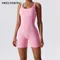 Spring Seamless One-Piece Short Yoga Clothes Sportswear Women's Gym Push Up Workout Clothes Fitness