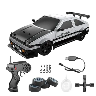 AE86 Remote Control Car Racing Vehicle Toys For Children 1:16 4WD 2.4G High Speed GTR RC Electric