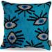 Canvello Evil Eye Velvet Silk Throw Cover with Premium Down Insert