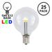 25 Pack G40 LED Outdoor String Light Patio Globe Replacement Bulbs, Warm White