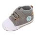 Girls Crib Shoes Spring And Summer Children Baby Toddler Shoes Boys And Girls Flat Soles Light Soft Comfortable Solid Color Canvas Hook Loop Toddler Girls Tennis Shoes Size 8