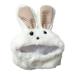 Lohuatrd Pet Hat Cute Bunny Ears Design Fastener Tape Fixing Comfortable to Wear Soft Plush Cat Dog Hat Dress-up Accessories