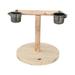 ABBA Bird Parrot Natural Wood Cross-shaped Standing Rack Parrot Nest Climbing Toy