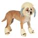 ABBA Sheep Design Headgear Funny Head Pet Hat Creative Pet Costume Dog Outfit Party Cosplay Accessory for Dog Pet Size M White