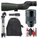 Swarovski STS-80 20-60x80mm HD Spotting Scope with Zoom Eyepiece Padded Backpack Flashlight 6FT Tripod and 6Ave Cleaning Kit