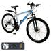 ARTUDATECH Full Suspension Mens Mountain Bike Shimano 21 Speed 26 inch Wheel Dual Disc Brake Bike for Men Womens Adult Bicycle