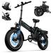 G-Force T7 20 x 4 Fat Tire Electric Bike for Adults 750W E-Bike with 48V 60Ah Battery Foldable E Bike Beach Mountain Snow Electric Bicycle