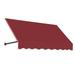 Awntech 5.375 ft Dallas Retro Fixed Awning Acrylic Fabric Burgundy