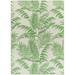 Mark&Day Outdoor Area Rugs 8x10 Kalenna Coastal Indoor/Outdoor Forest Green Area Rug (7 10 x 10 )